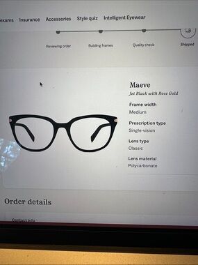 Warby Parker Maeve glasses